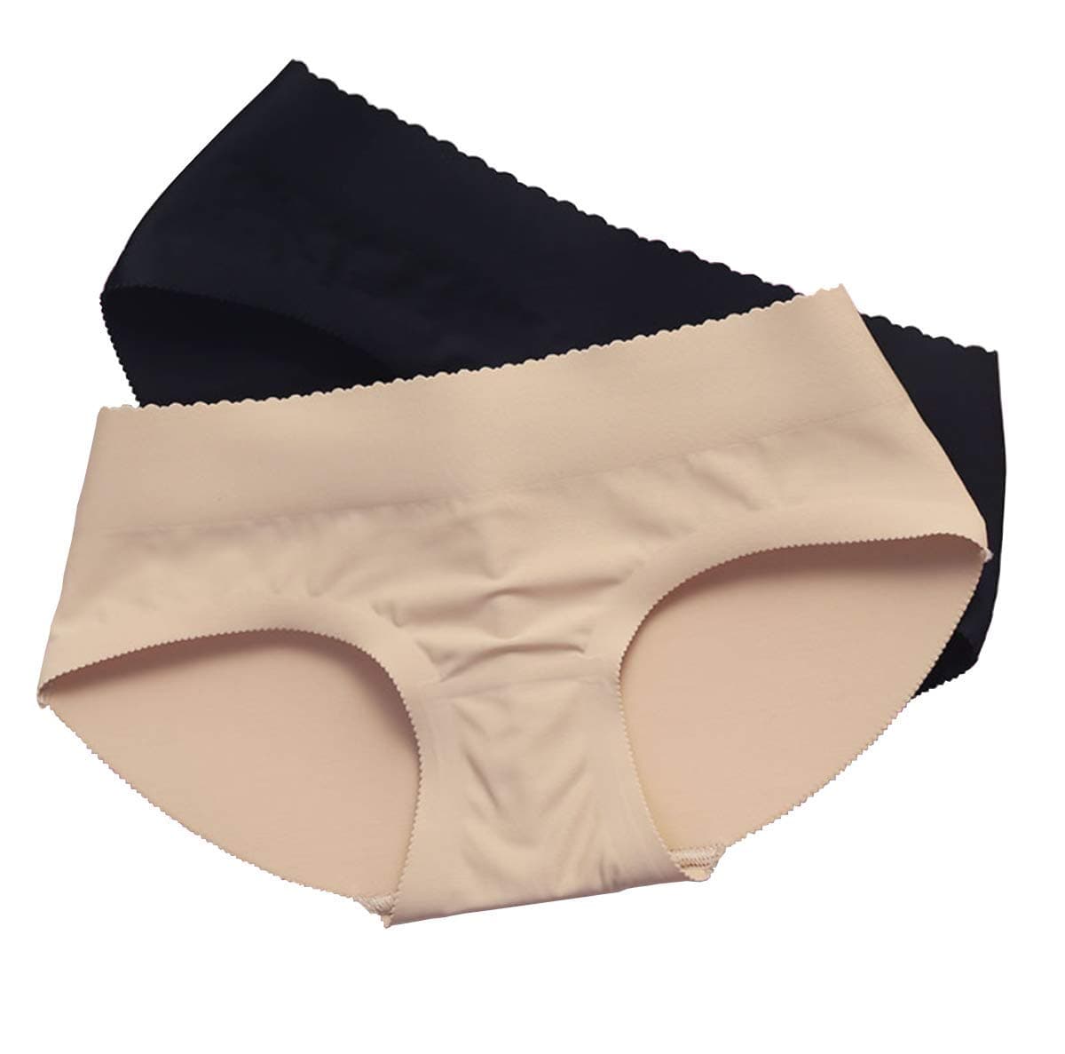 Nm Padding Panties Push up Panties Fake Seemless Padding Briefs Silicone Hip padship Padded Pantie Butt Pads Beige