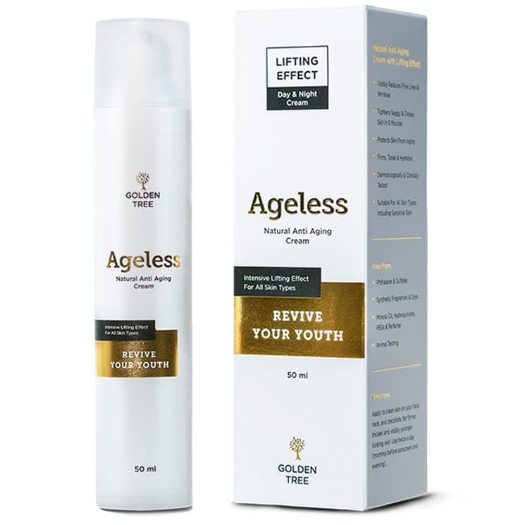 Ageless Anti-Wrinkle Face Cream – Day and Night Face Moisturiser for Dry Skin – Smoothing and Nourishing Care for All Skin Types – 50 ml