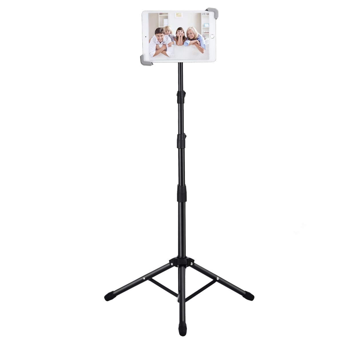 Height Adjustable 20 to 60 Inch Tablet Tripod Mount for 9.5" to 14.5" Tablets with Remote Control as Gift