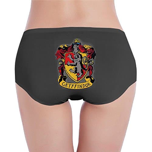 Womens Harry Potter Gryffindor Hogwarts Logo Comfortable Low-rise Panties