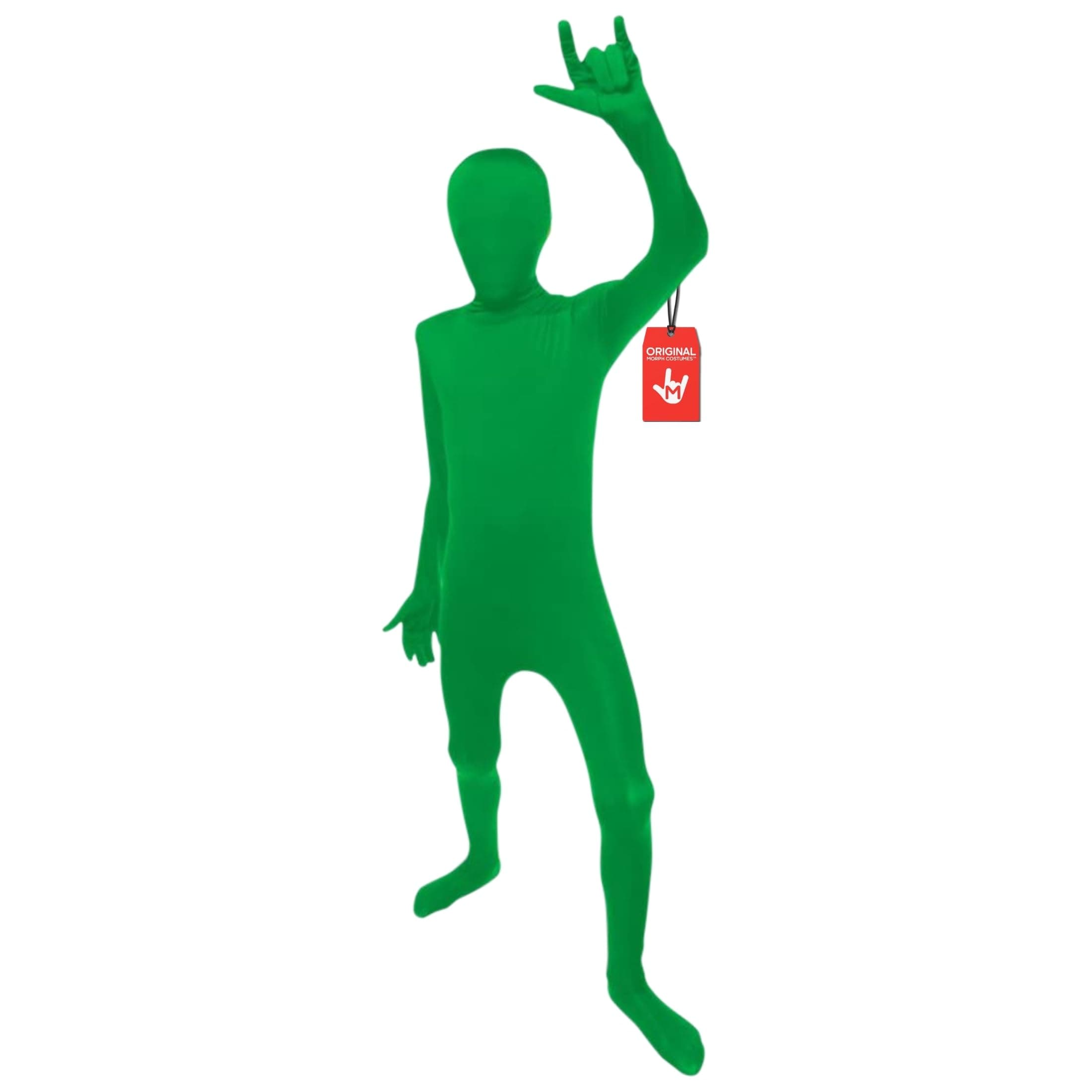 Morphsuits OriginalKids Fancy Dress Costume - Green Small (Age 6-8) S KSGRS