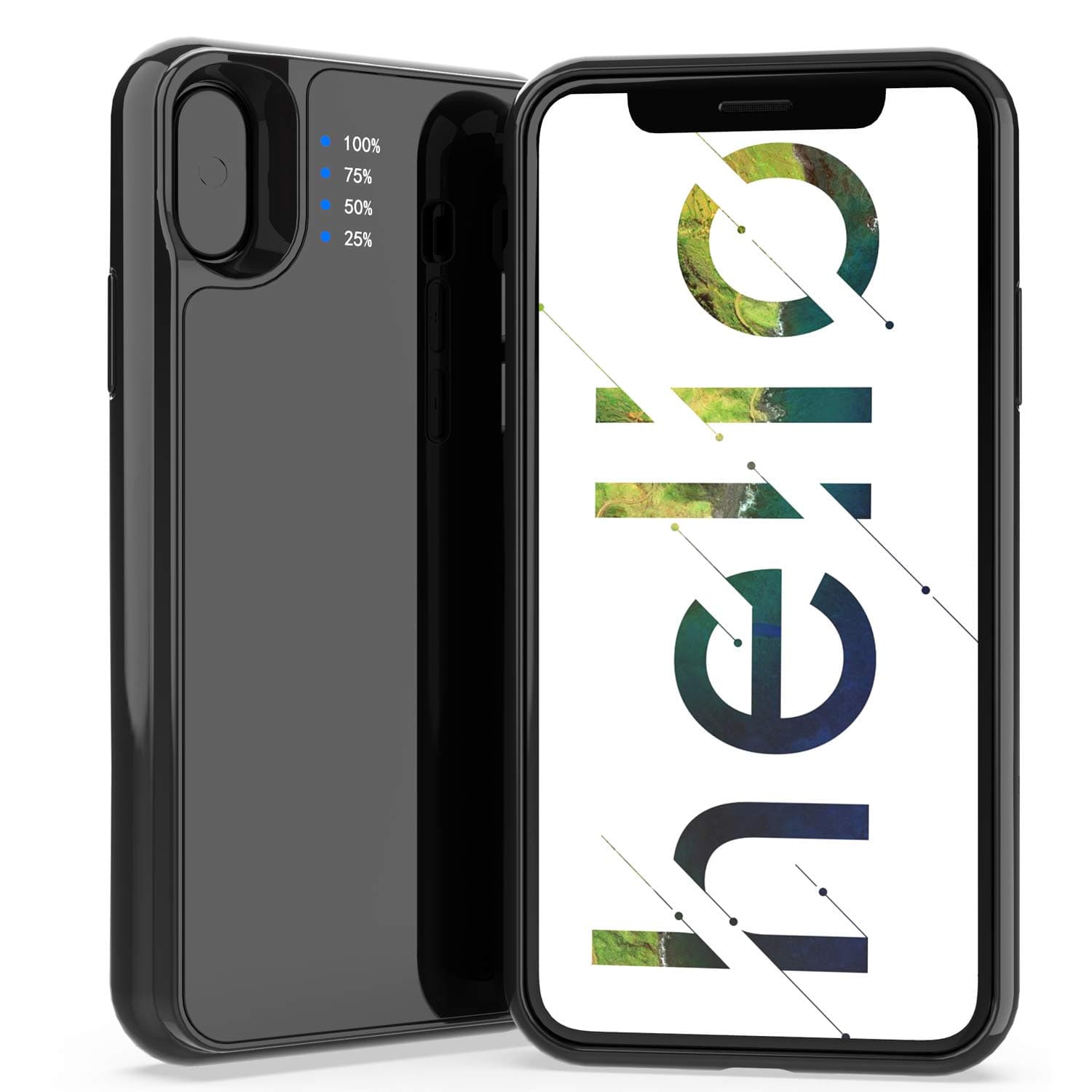 Sanooda Battery Charging Case for iPhone Xs Max, 6000mAh Battery Case Compatible with iPhone Xs MAX (Black,Battery Case for iPhoneXS Max)
