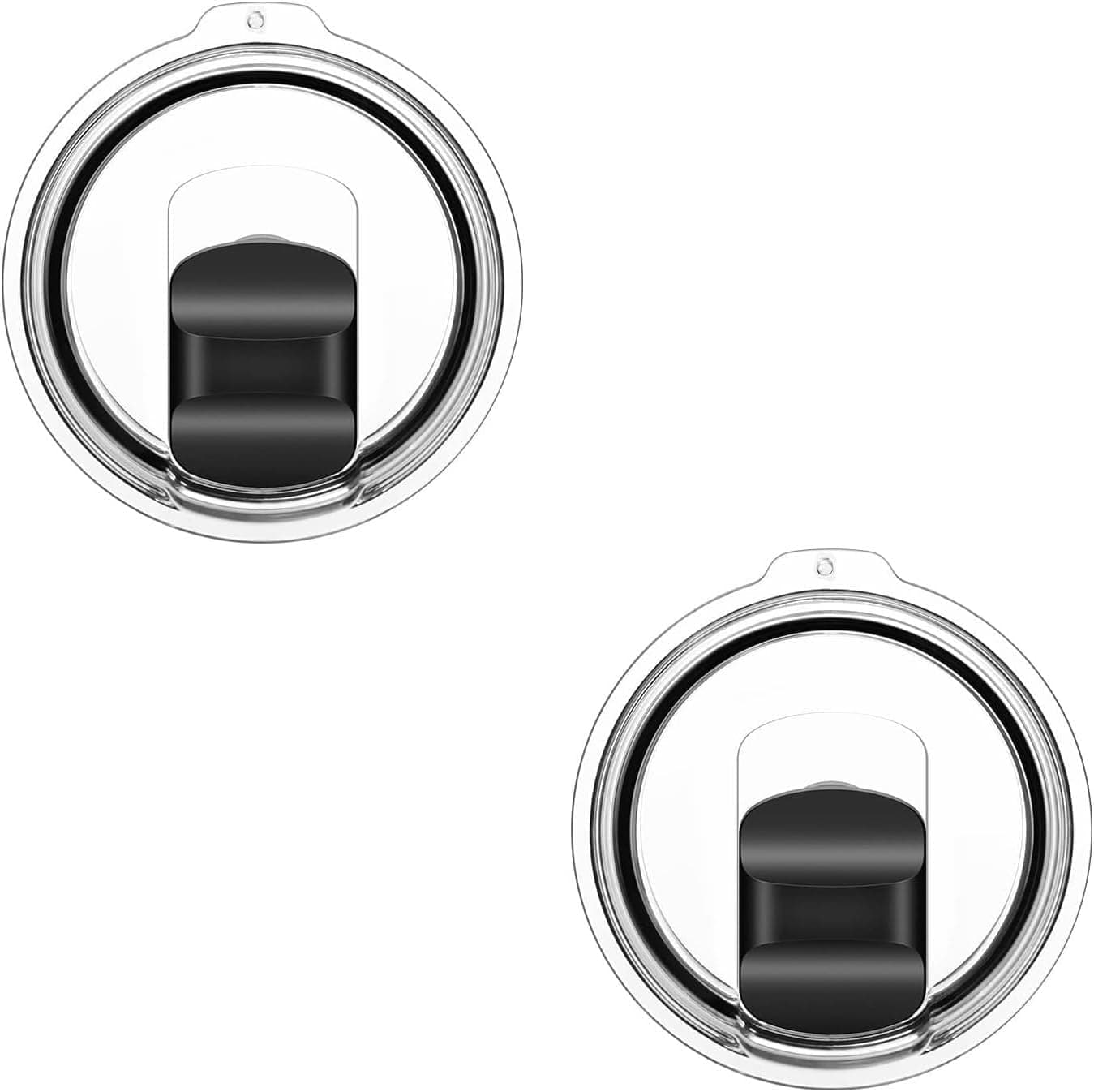 20 oz Tumbler Lids for Yeti, 2 Pcs Replacement Magnetic Spill-Resistant Lids for Yeti 20 oz Tumbler, 10 oz Mug, 10 oz Lowball with Magnetic Slider Switch, BPA Free