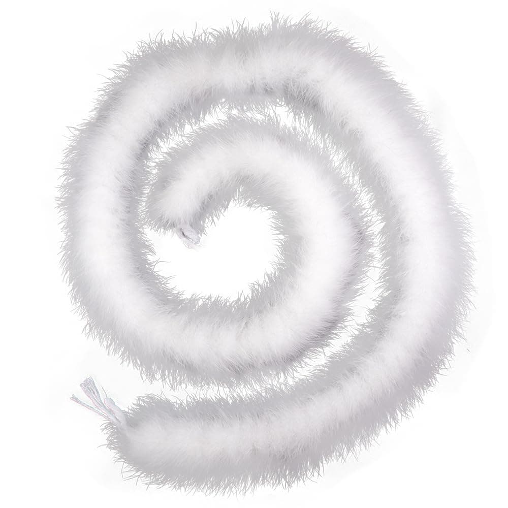 2 Yards Fluffy Marabou Feather Boa for Crafts Wedding Party Christmas Tree Decoration 22 Grams
