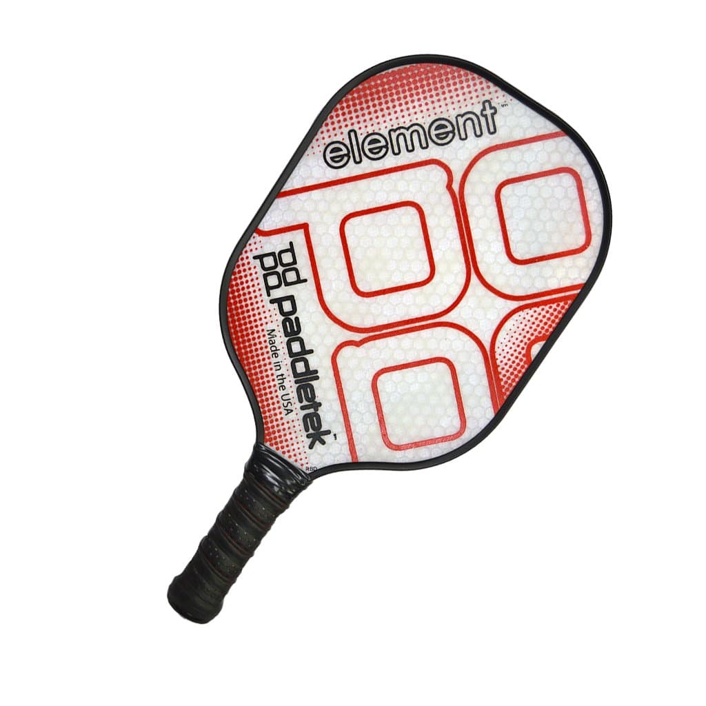 PaddleTek Element Pickleball Paddle, ProPolyCore Honeycomb Composite (red)