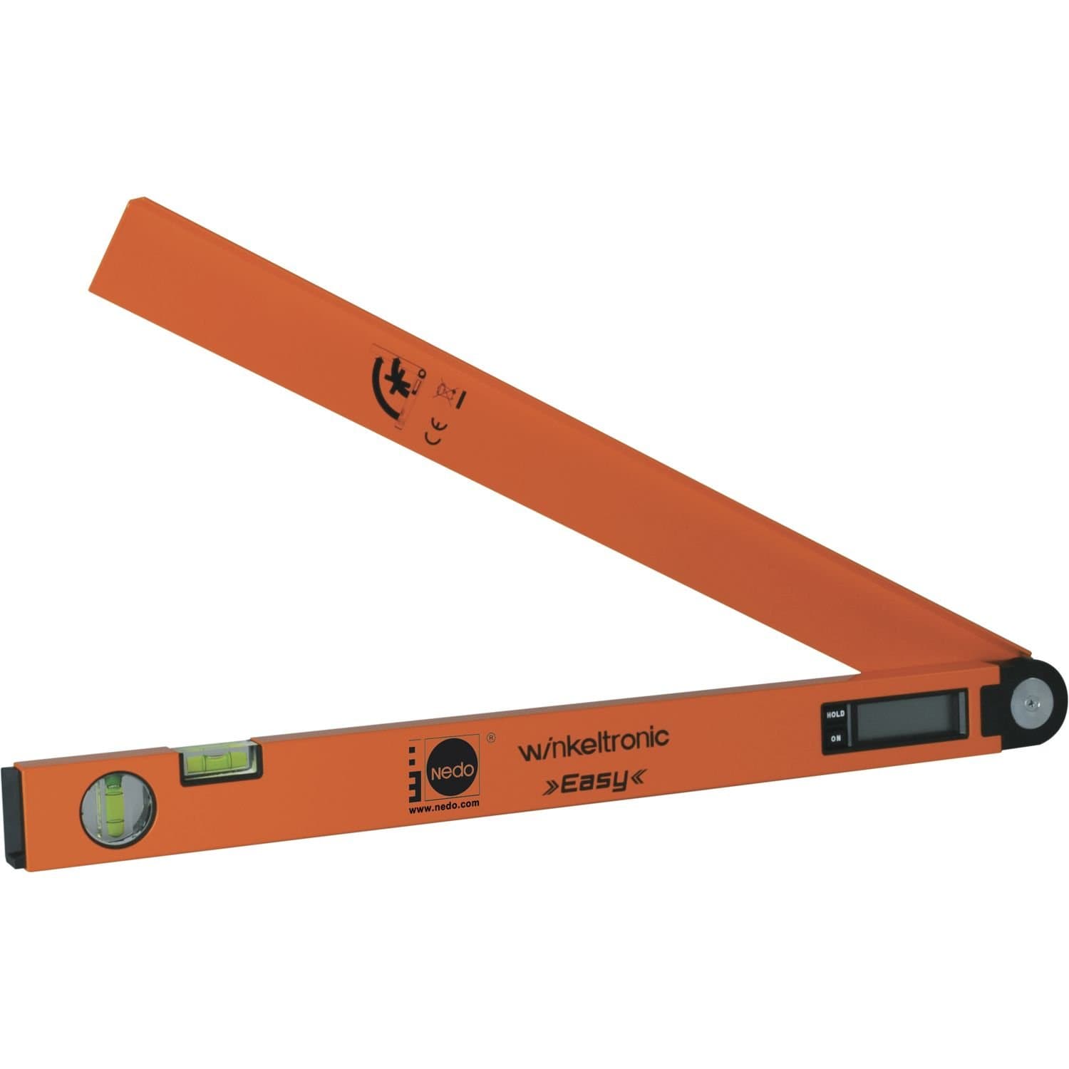 Nedo Electronic Protractor Winkeltronic Easy Side Length 600 mm 1 Item 405120