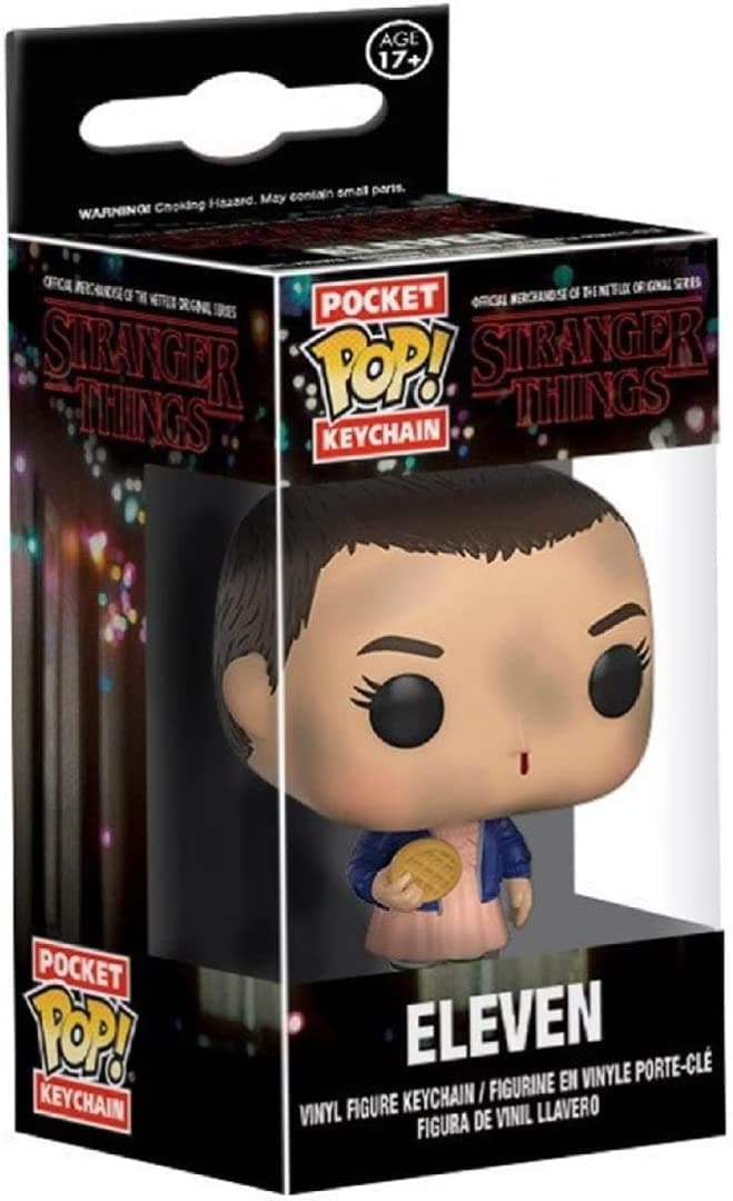 Funko Pop Keychain Stranger Things Eleven with Eggo (No Wig) Action Figure