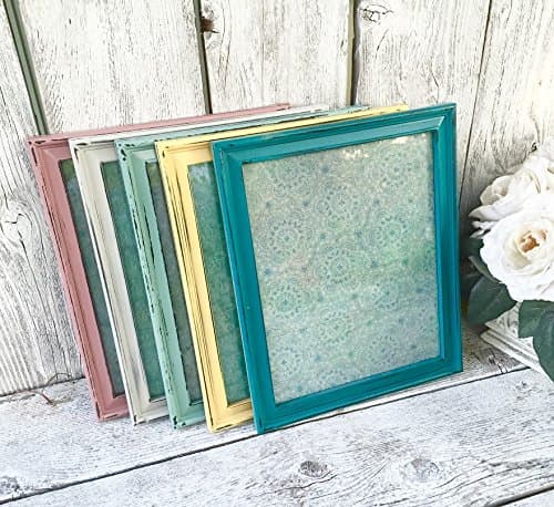 PASTEL RAINBOW 8 x 10 Frame set - Set of 5 Picture Frames in Soft Colored Assortment