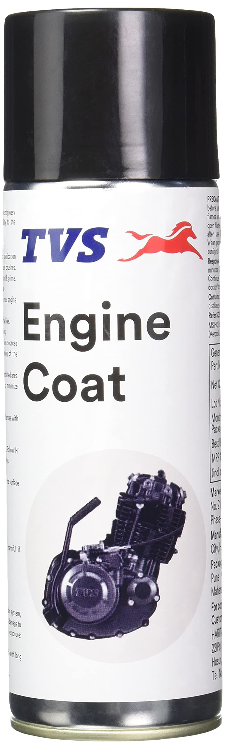 TVS Engine Coat for Bikes, Protects Against Dust and Friction, Maintains Glossy Appearance with Easy Maintenance