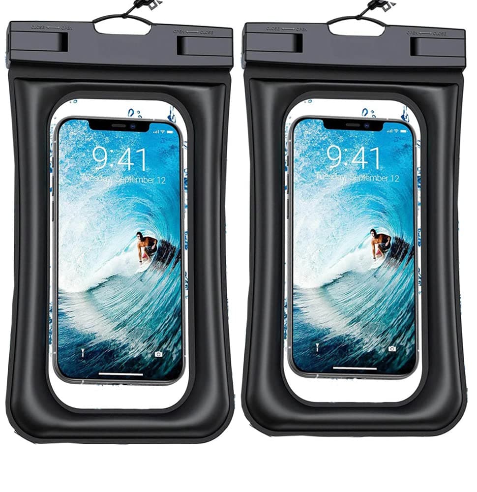 Floating Waterproof Phone Pouch, [Fingerprint Identification+Swim Cap] Floating phone Case Dry Bag. Compatible with all Smartphones:iPhone 12/12 Pro,11/11 Pro, iPhone X Xs Max 8 Plus, Galaxy S20 S10