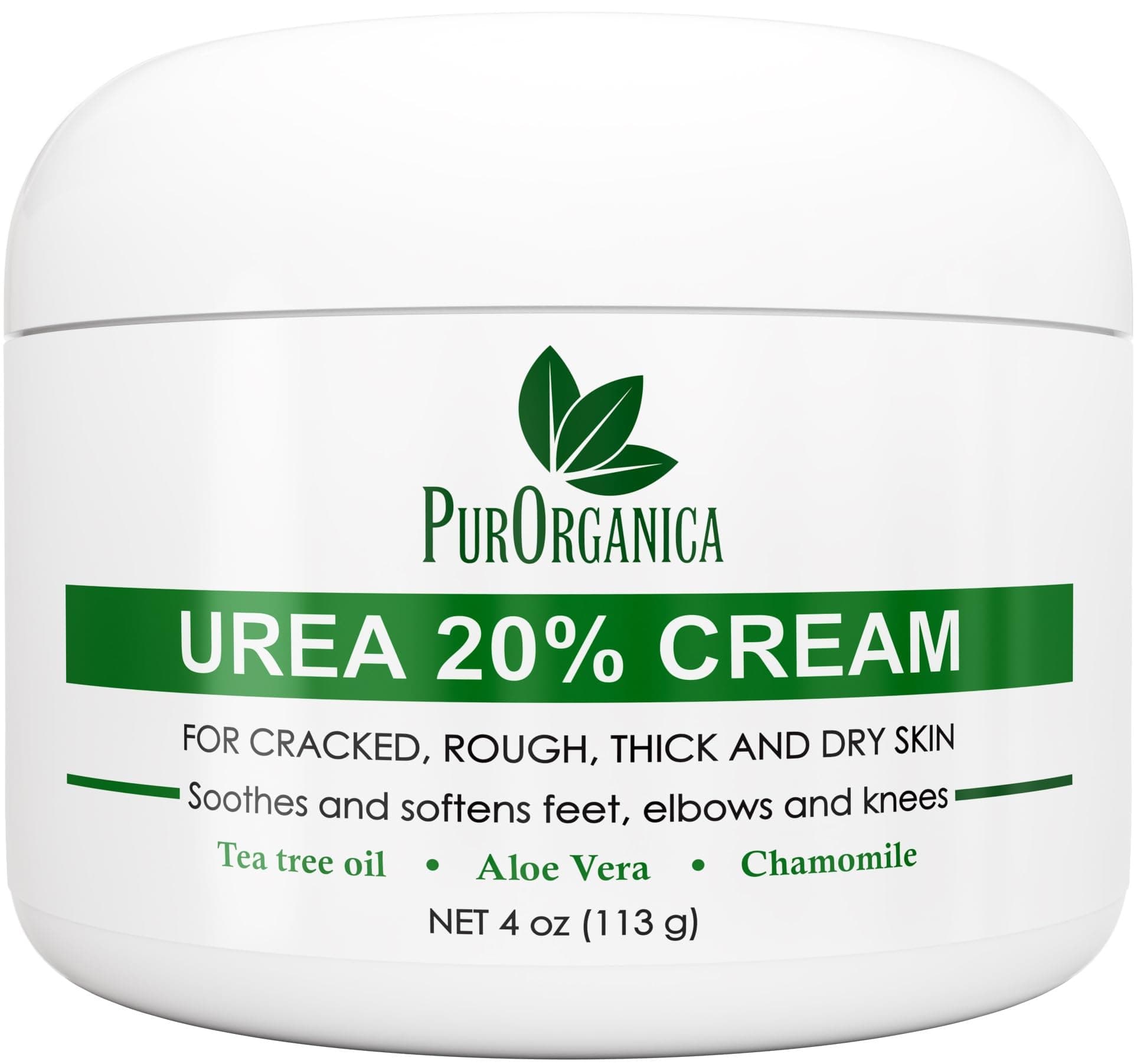 Urea 20% Healing Cream 4 oz - Best Callus Remover - Moisturizes and Rehydrates Hands, Feet and Knees to a Healthy Appearance - Soothes and Softens Thick, Cracked, Rough Dead and Dry Skin