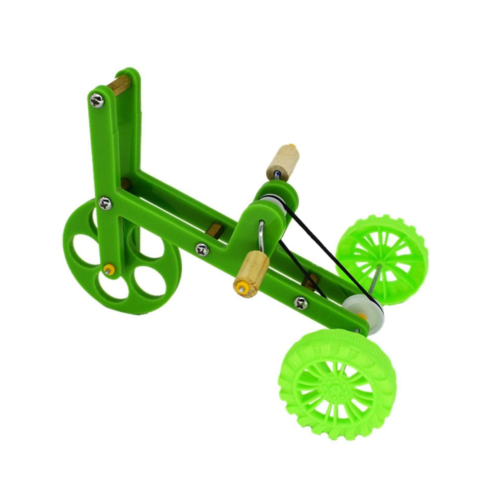 Goodtimera Bird Intelligence Training Toy，Parrot Puzzle Bicycle Toy For Small Medium Bird，Parrot Educational Table Top Trick Prop Toy,Trains The Sense Of Balance Toy Bird Foot Talon Toy (Green)