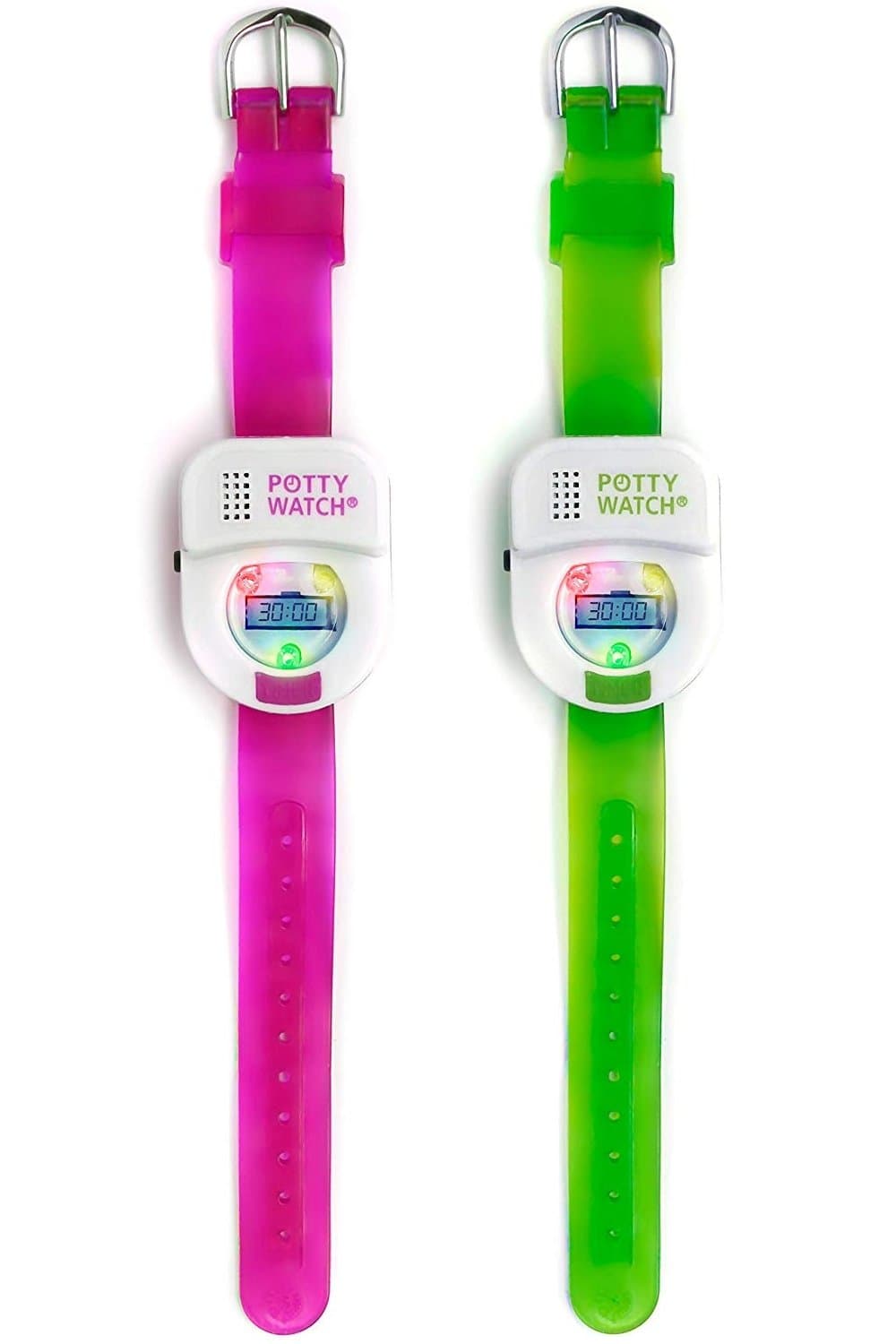 Potty Watch Potty Training Timer, 2 Pack - Pink/Green