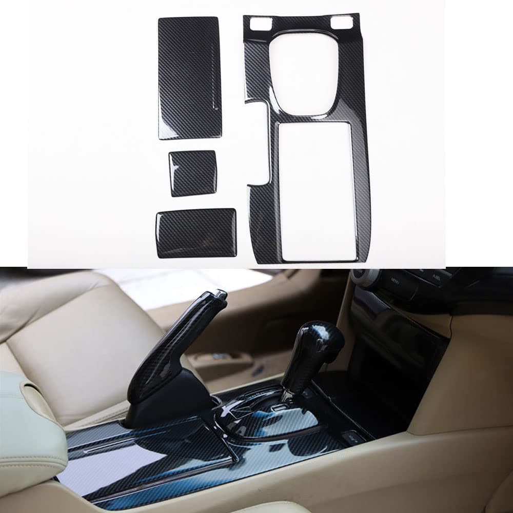 for Honda Accord 2008 2009 2010 2011 2012 2013 Carbon Fiber Style Gear Shift Box Panel Covers Trims