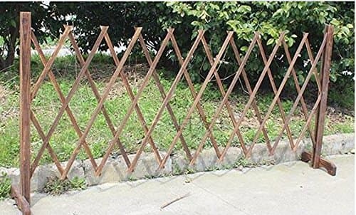 Topot Garden Outdoor Wooden Extendable Instant Fence