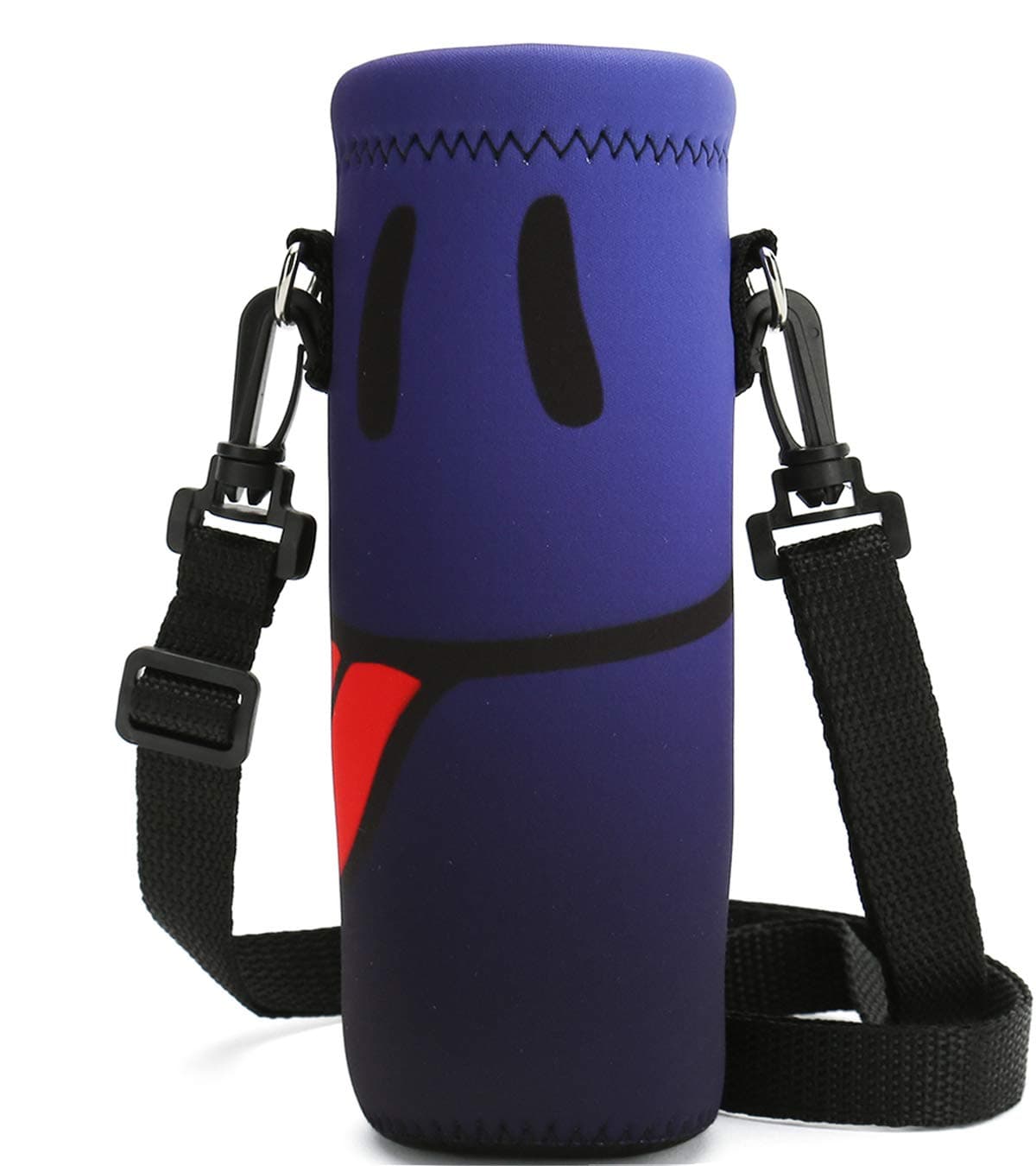 RICHEN Neoprene Water Bottle Carrier Bag with Adjustable Shoulder Strap,Insulated Water Bottle Cover for Stainless Steel/Glass/Plastic Bottles