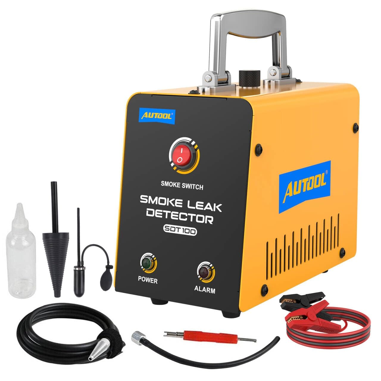 AUTOOL Automotive Smoke Machine Lead Detector DC 12V EVAP Vacuum Diagnostic Tester with Built-in Air Pump for Pipe System