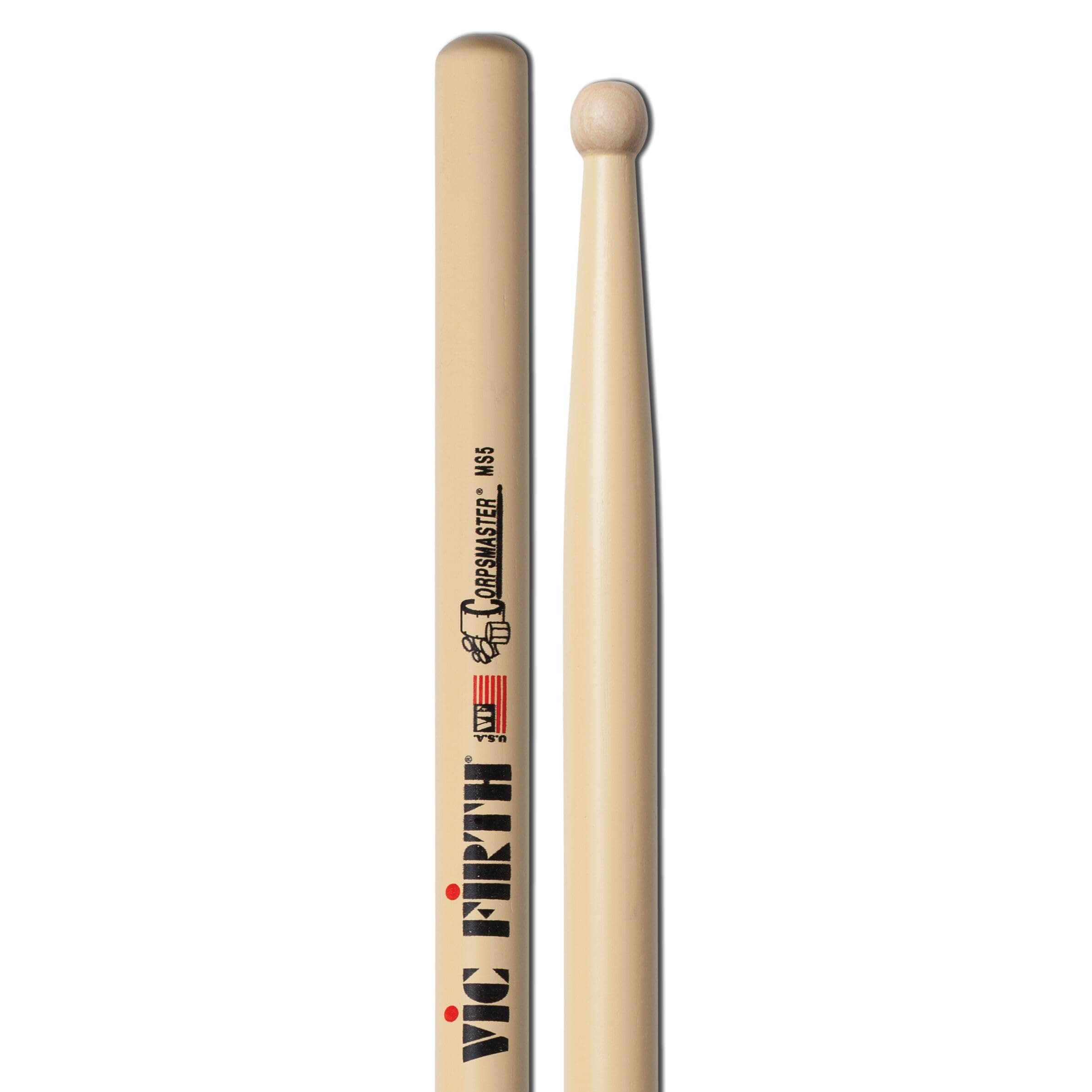 Corpsmaster® Series Snare Drumsticks - MS5 - 17" - Wood Tip