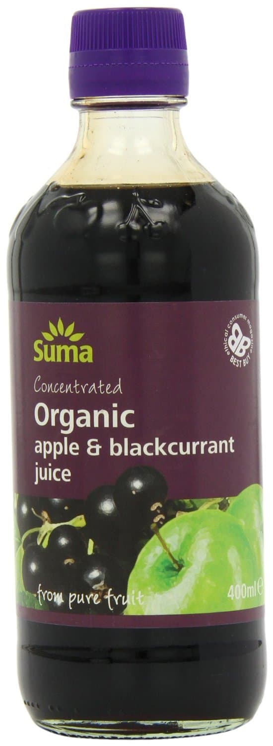 Suma Og Apple/Blackcurrant Jce (400Ml) Pure Fruit Concentrate Gluten Free Organic Vegan