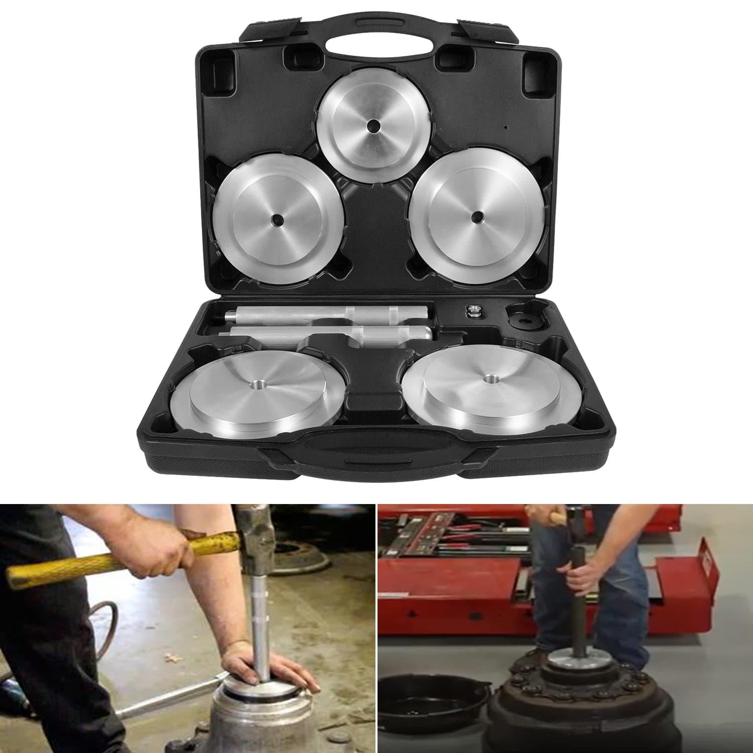 61850 Truck Hub Seal Installer Kit Fit for Size Seal for Class 7 & Class 8 Trucks, Trailers and Some Medium Duty Trucks, 5 pcs (1)