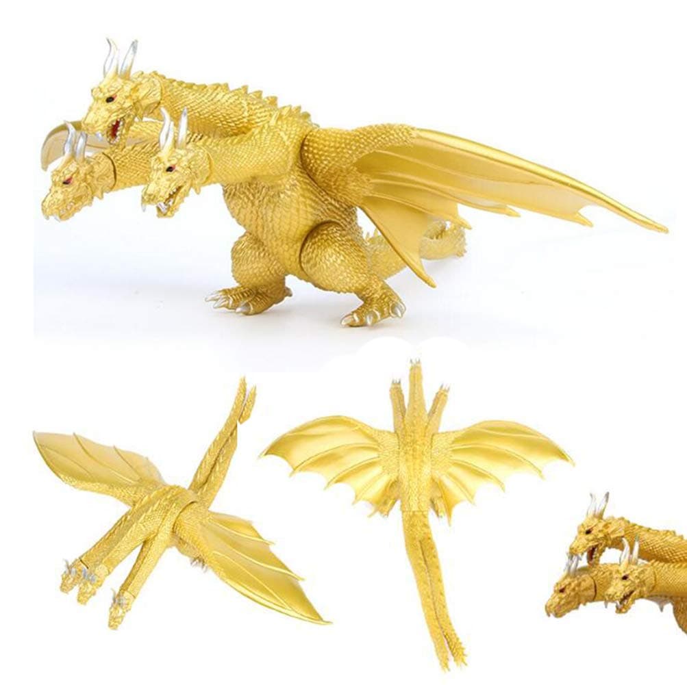 goldenweek Godzilla King of Monsters King Ghidorah Toys for Kids Children Fans (8.6”)