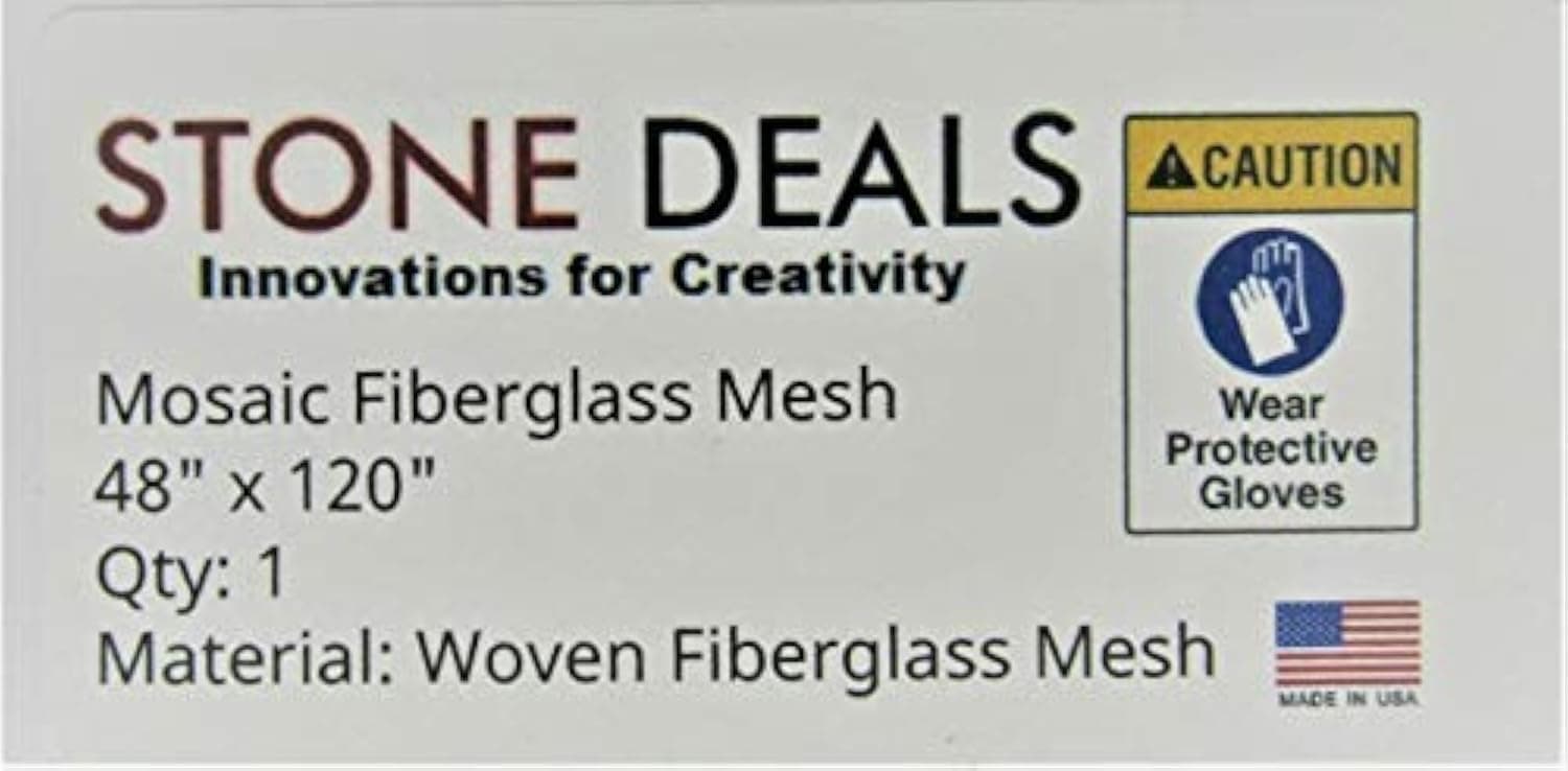 Mosaic Mesh for Back Mounted Tile 48" x 120" (40 Square Feet) Non Sticky