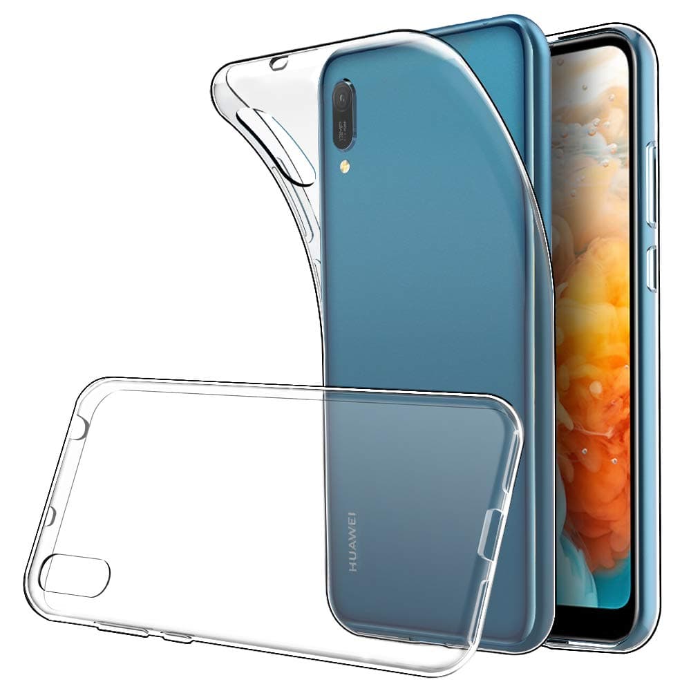 Simpeak Case Compatible with Huawei Y6 2019 / Huawei Y6 Pro 2019, Transparent Protective Case Cover Replacement for Huawei Y6 2019, Phone Case Silicone Clear Ultra-thin Soft TPU Gel Cover
