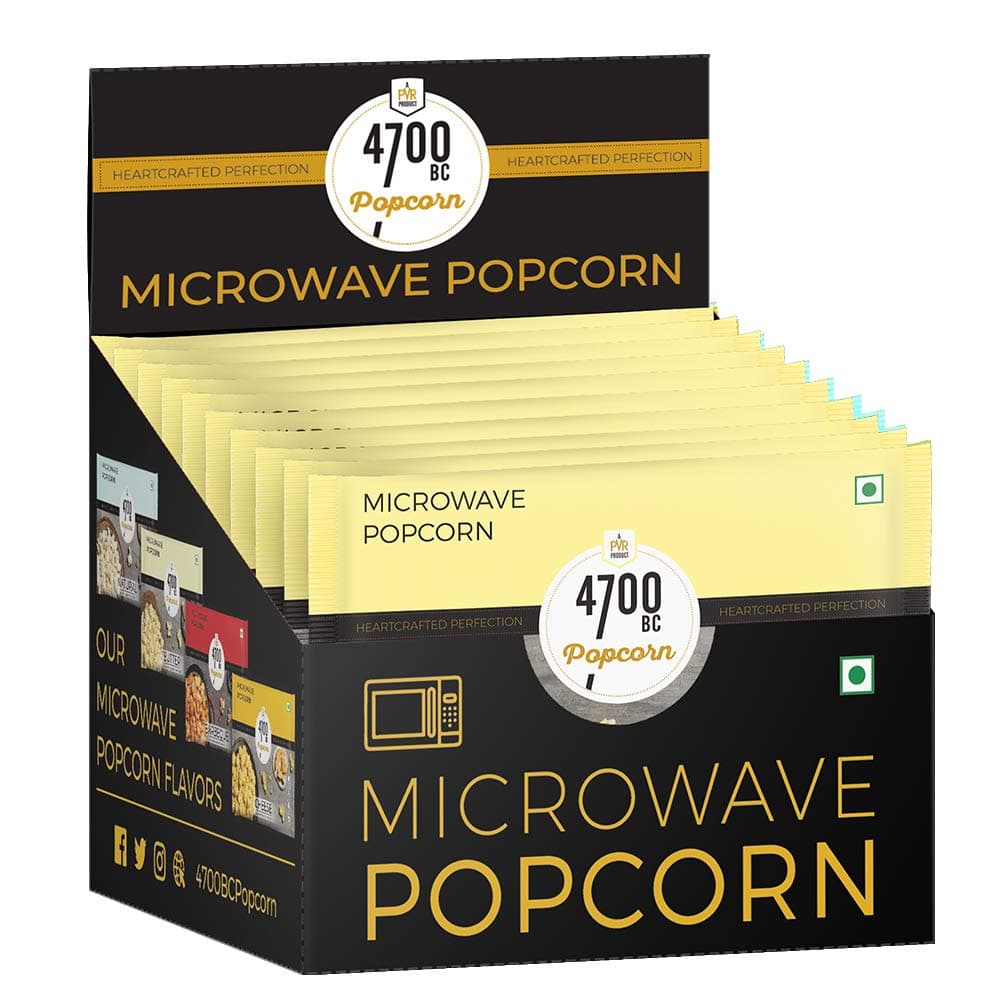 4700BC Popcorn, Microwave Bag,Butter, 850g /900g (Pack of 10) (Weight May Vary)