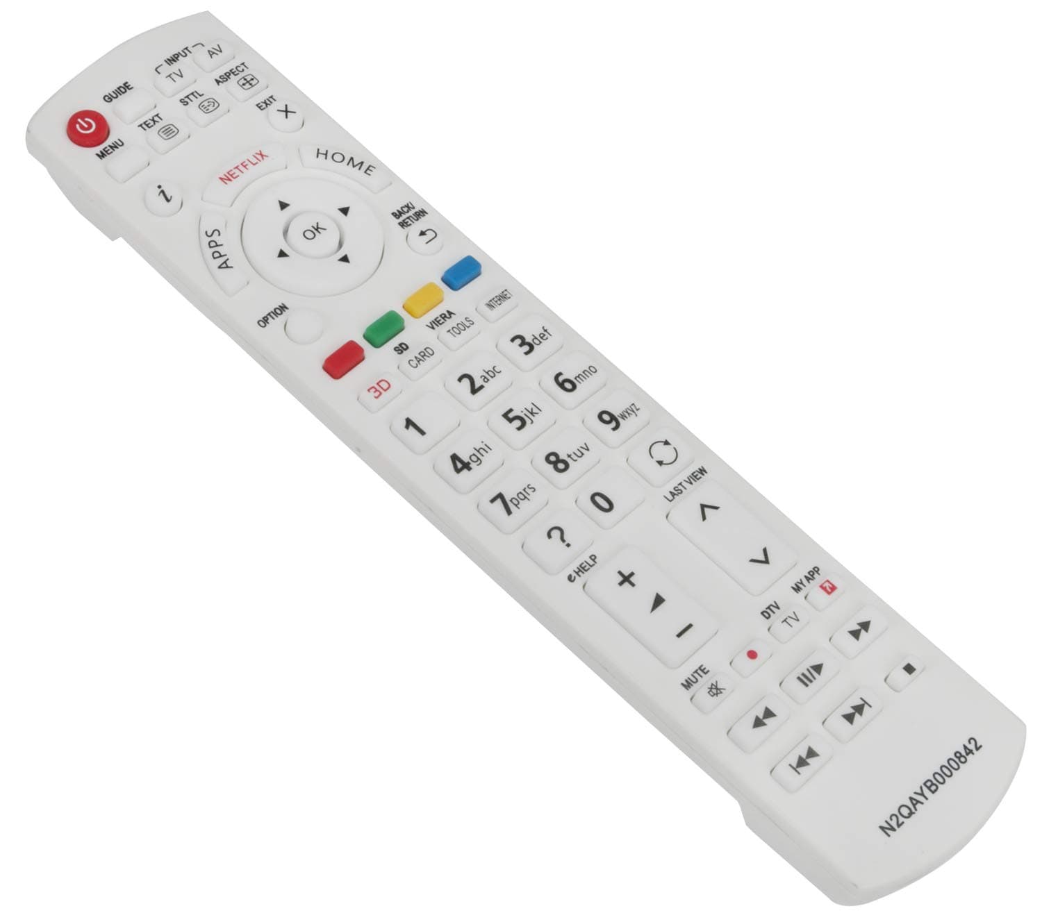 ALLIMITY N2QAYB000842 Remote Control Replaced for Panasonic 3D Smart TV TX-50DX730E TX-50DX750B TX-55CX750E TX-55CXC725 TX-65CX700E TX-65CXW704 TX-L47WTW60 TX-L50BL6B TX-P42ST60Y TX-P42STW60