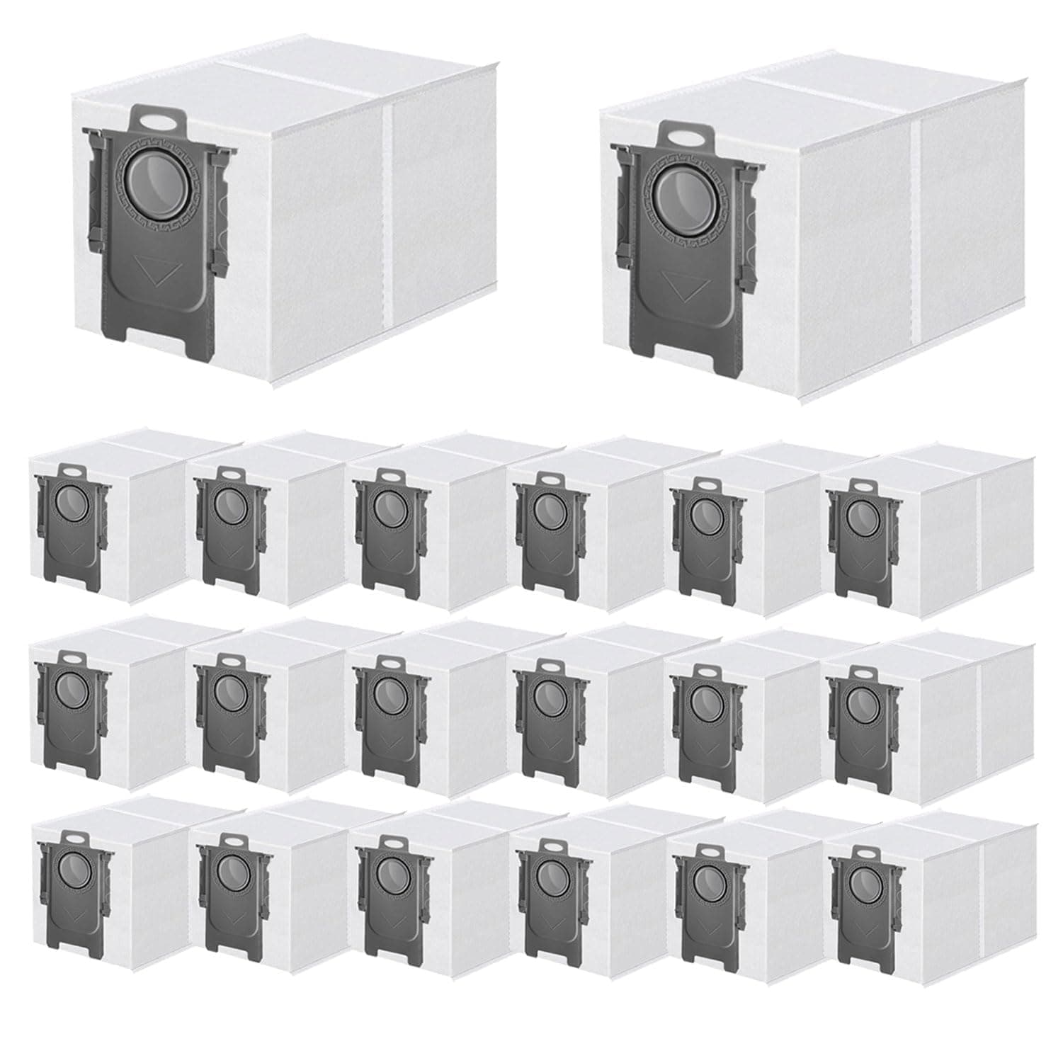 20 Pack Dust Bag Replacement for Roborock QV 35A/Qrevo S5V/Saros 10/ 10R/Q Revo/Qrevo S/Qrevo Pro/Qrevo MaxV/Qrevo Master/Qrevo Plus/S8 Max Ultra/S8 MaxV Ultra/Qrevo Slim Vacuum Cleaner, 3L Capacity