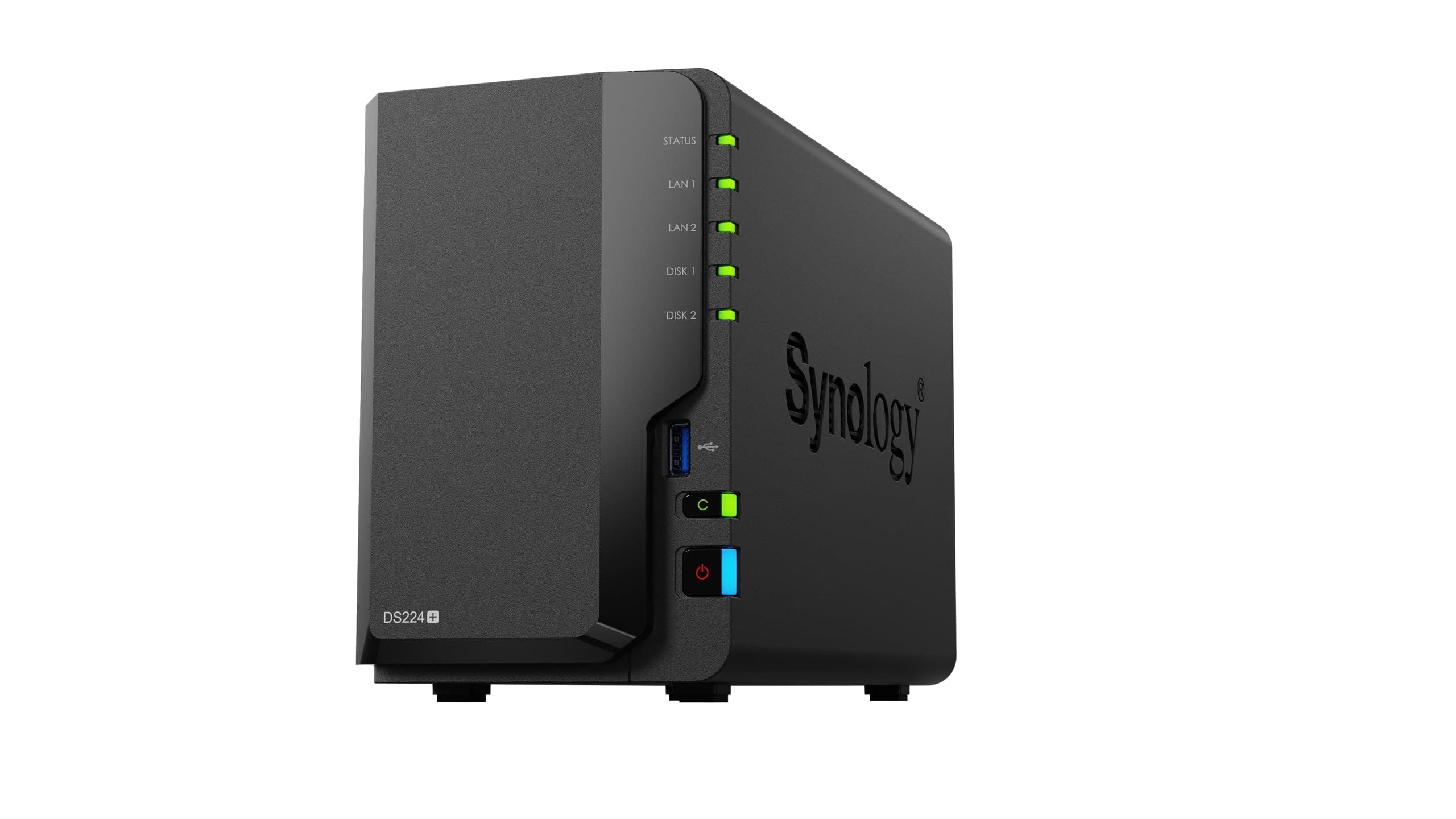Synology 36 TB Diskstation DS224+ esata Network Attached Storage Drive (Black)