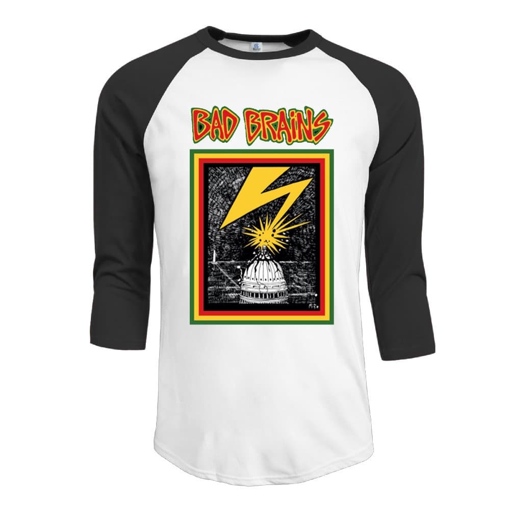 Kktio Bad Brains Men's Funny Baseball Shirt Raglan Sleeves