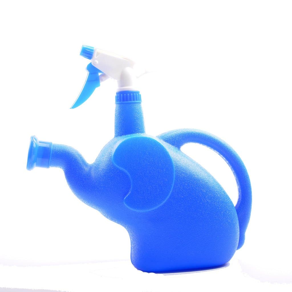 Garkit Indoor Watering Can Kids Watering Can Small Sprinkling Can Water Sprayer Two-in-One Plastic Watering Can Perfect for Garden Box Flowers Window Box House Plants 1.8-Liter/0.5-Gallon Blue