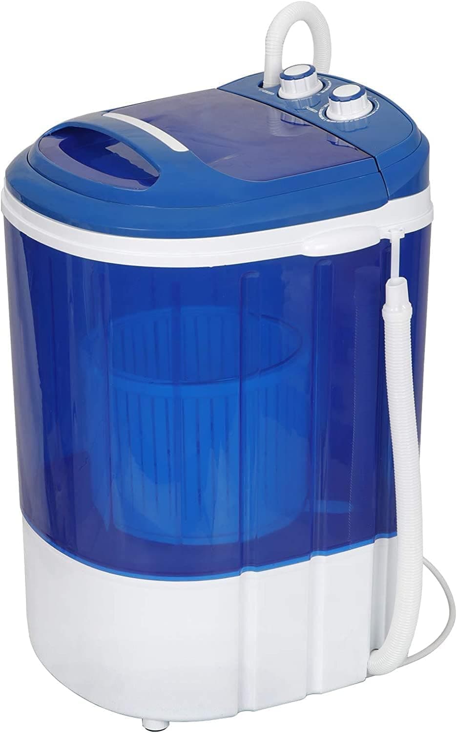 Portable Washing Machine Mini Washer with Spin Dryer 8lbs Washing Capacity, Durable Energy Saving, Rotary Controller, Compact Laundry Washer for RV, Apartments, Dorms,Kitchen, Blue