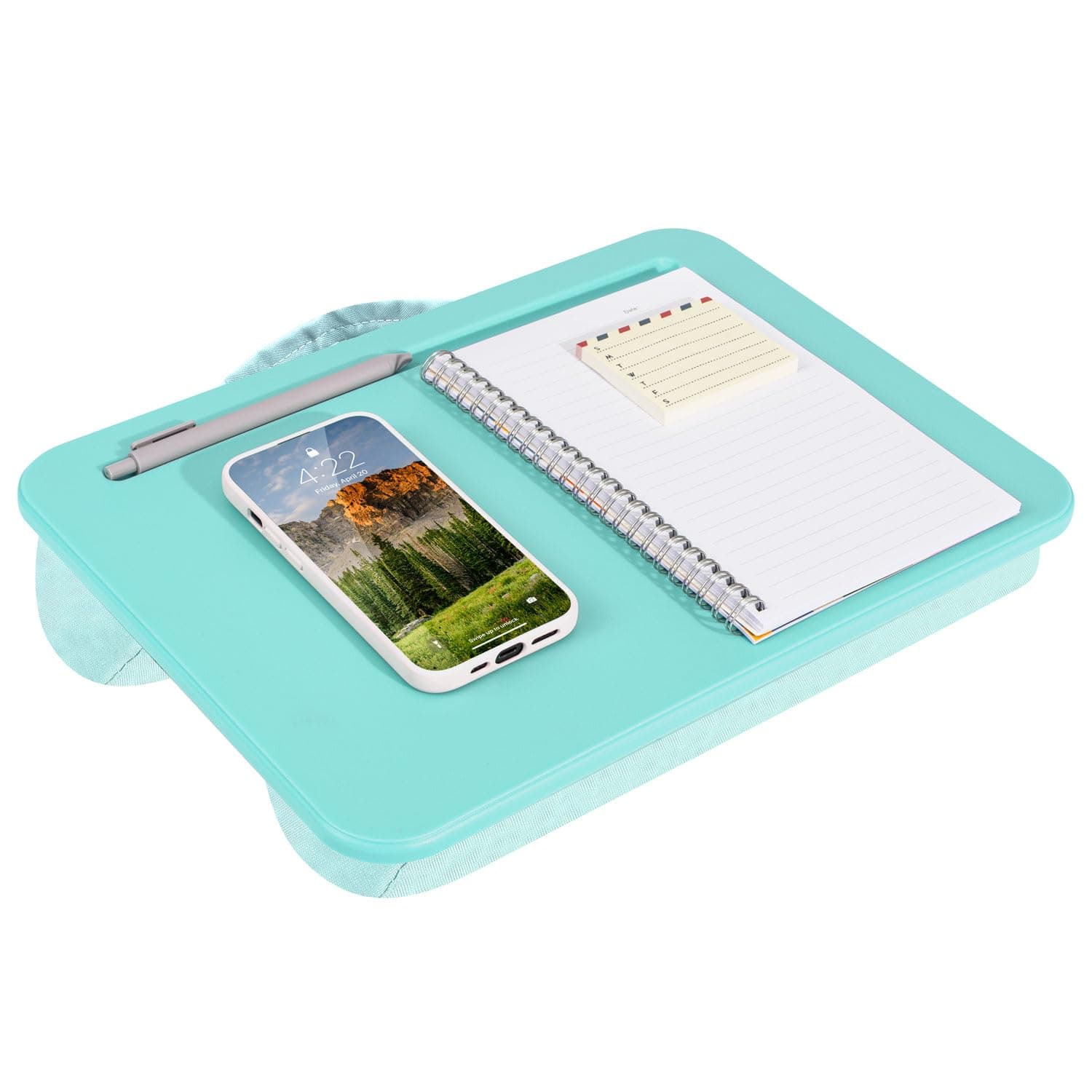 Compact Lap Desk - Aqua Sky - Fits up to 15 Inch Laptops - Style No. 43109