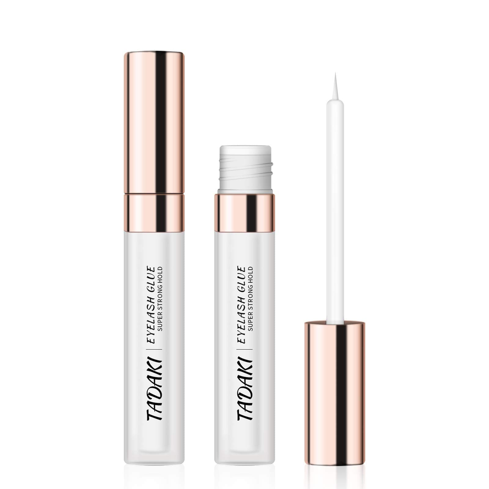 Eyelashes Adhesive with Waterproof HoldClearLatex-Free, Professional Hypoallergenic Glue for Sensitive Eye, Suitable for False Lash, Mink Lash 5.5 ML0.18 OZ-Gold 0.18 Fl Oz (Pack of 1)