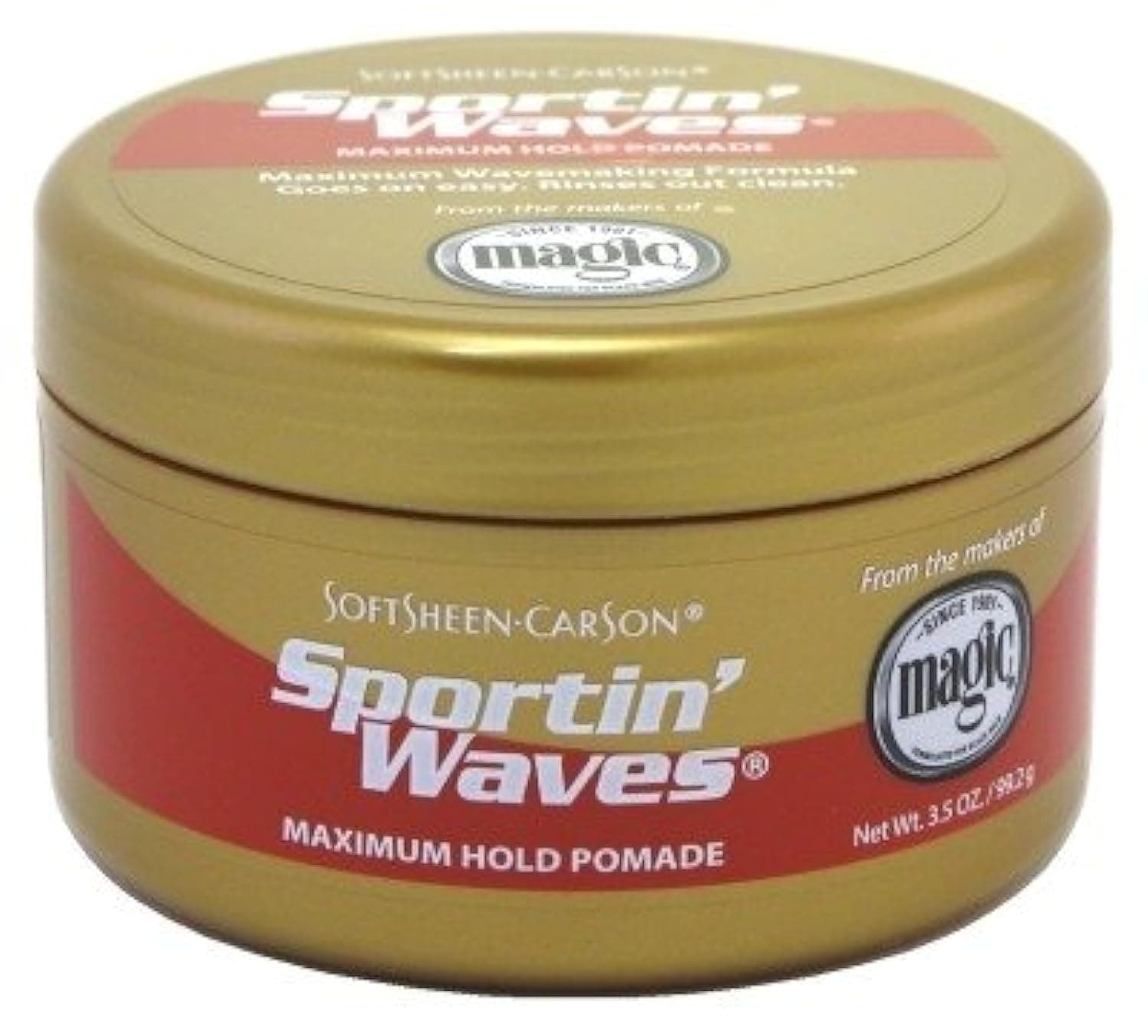 Soft Sheen Sportin Waves Maximum Hold Pomade 3.5 oz.