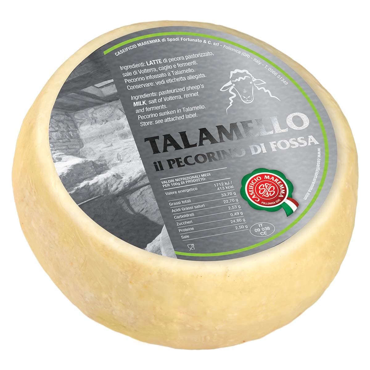 Pecorino di Fossa Talamello Cheese 2.6 lb