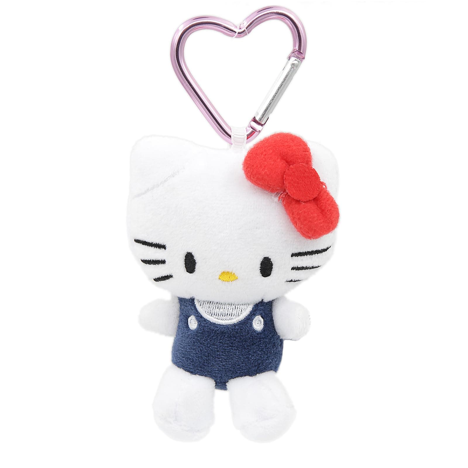 Miokkley Hello Plush Kitty Keychain with Heart Shape Clip 4” Inch Stuffed Plushie Purse Bag Charm Backpack Lucky Doll