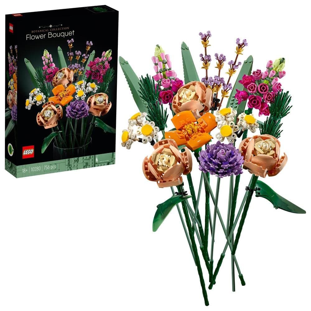 Botanicals Flower Bouquet - Artificial Flowers Set for Adults incl. Roses, Snapdragons, Poppies, Asters & Daisies - Ramadan Gift Idea for Women and Men - Botanical Collection - 10280