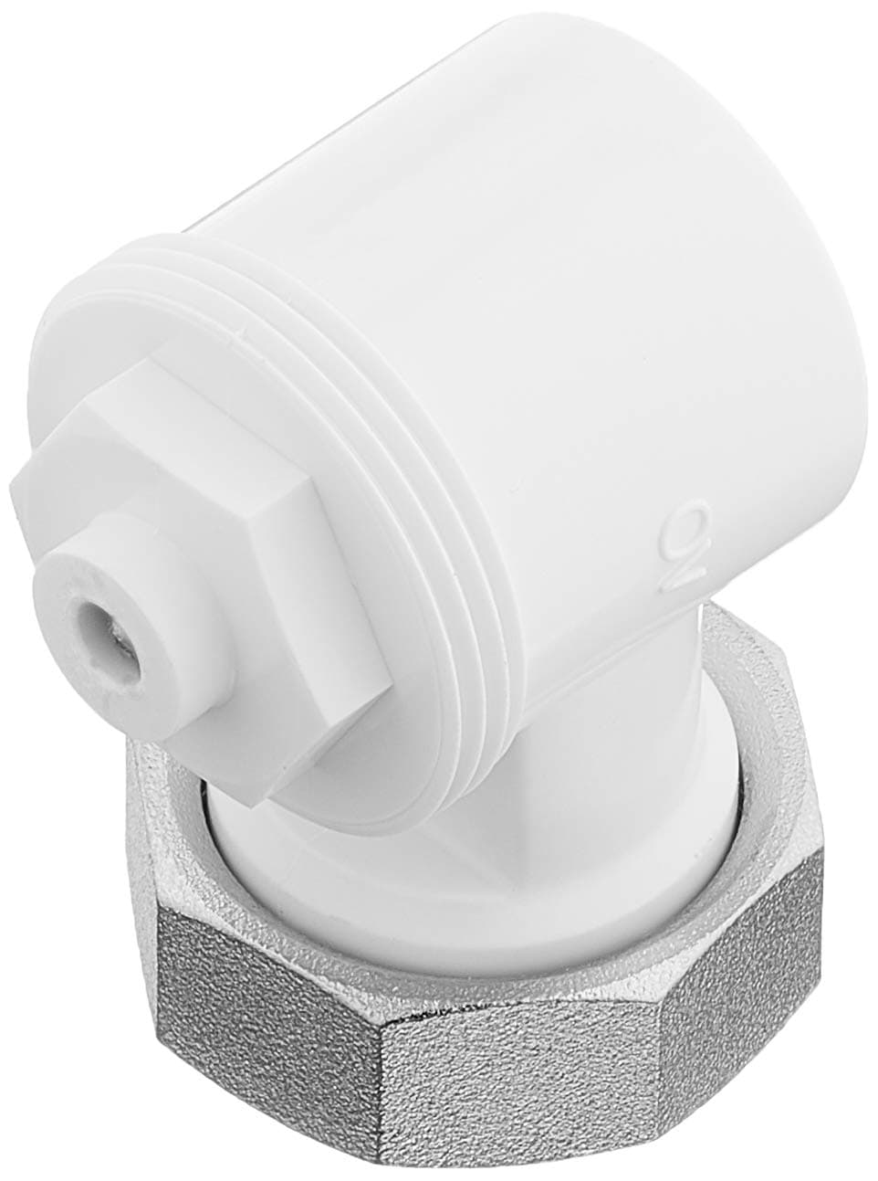 Oventrop1011450 Angle Adaptor for Valve HK White