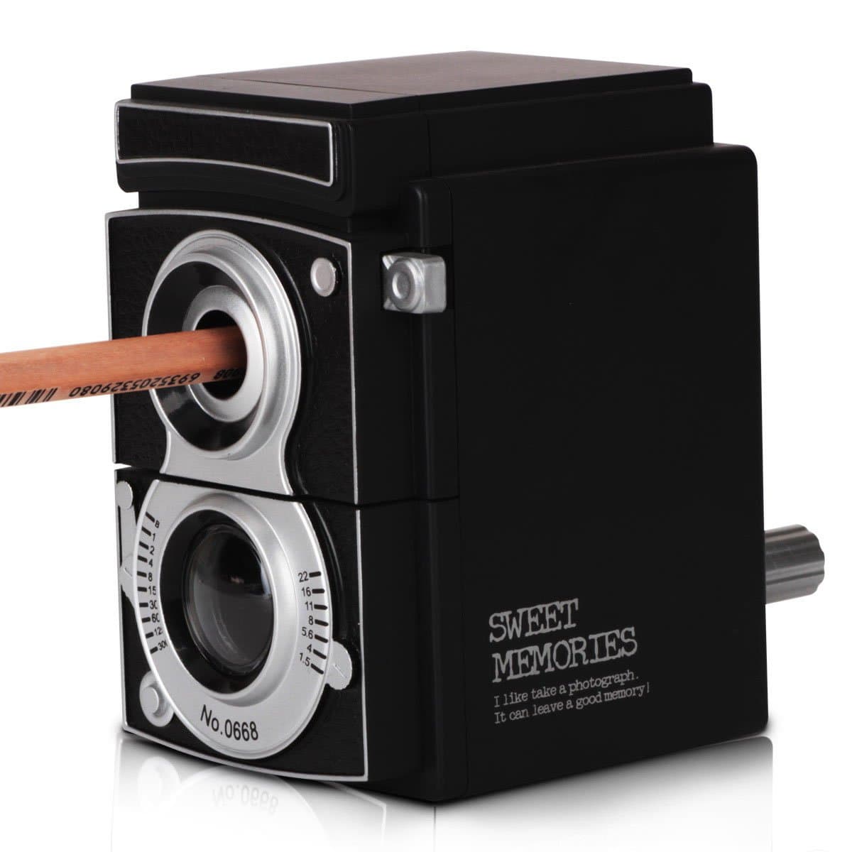 Patty Both Retro Camera Pencil Sharpener Black