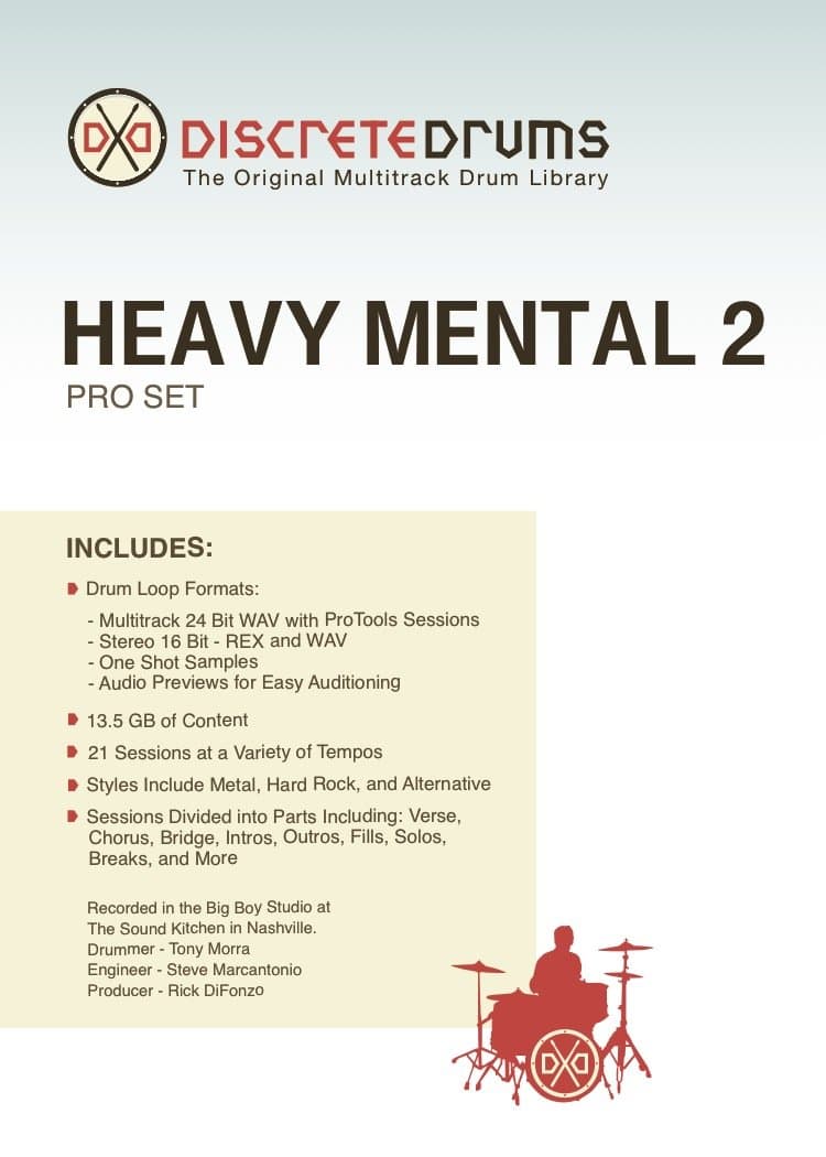 DDHM2PRO Discrete Drums Heavy Mental 2 Pro Set