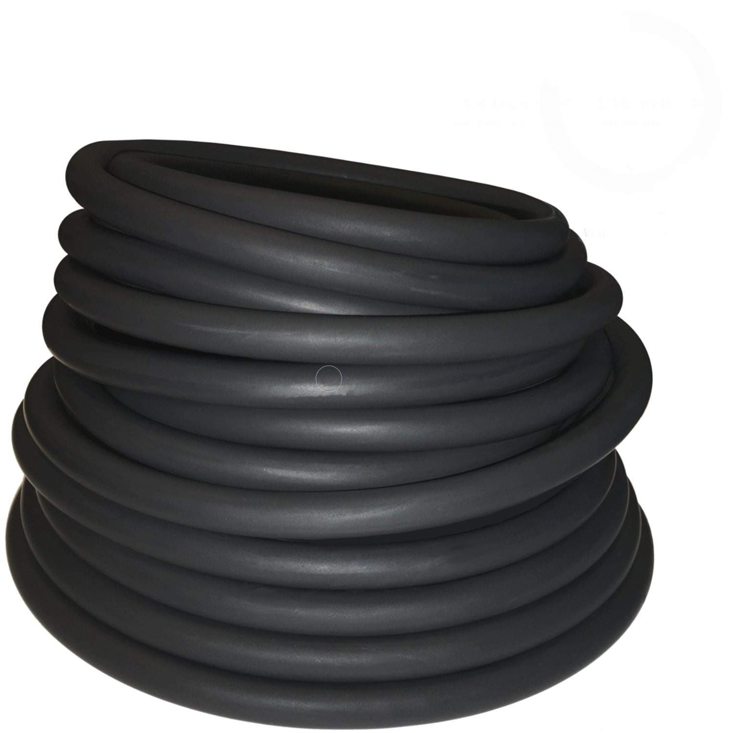 3/8in OD 1/4in ID BLACK Latex Rubber Tubing ONE CONTINUOUS PIECE (Select Length) (#804)