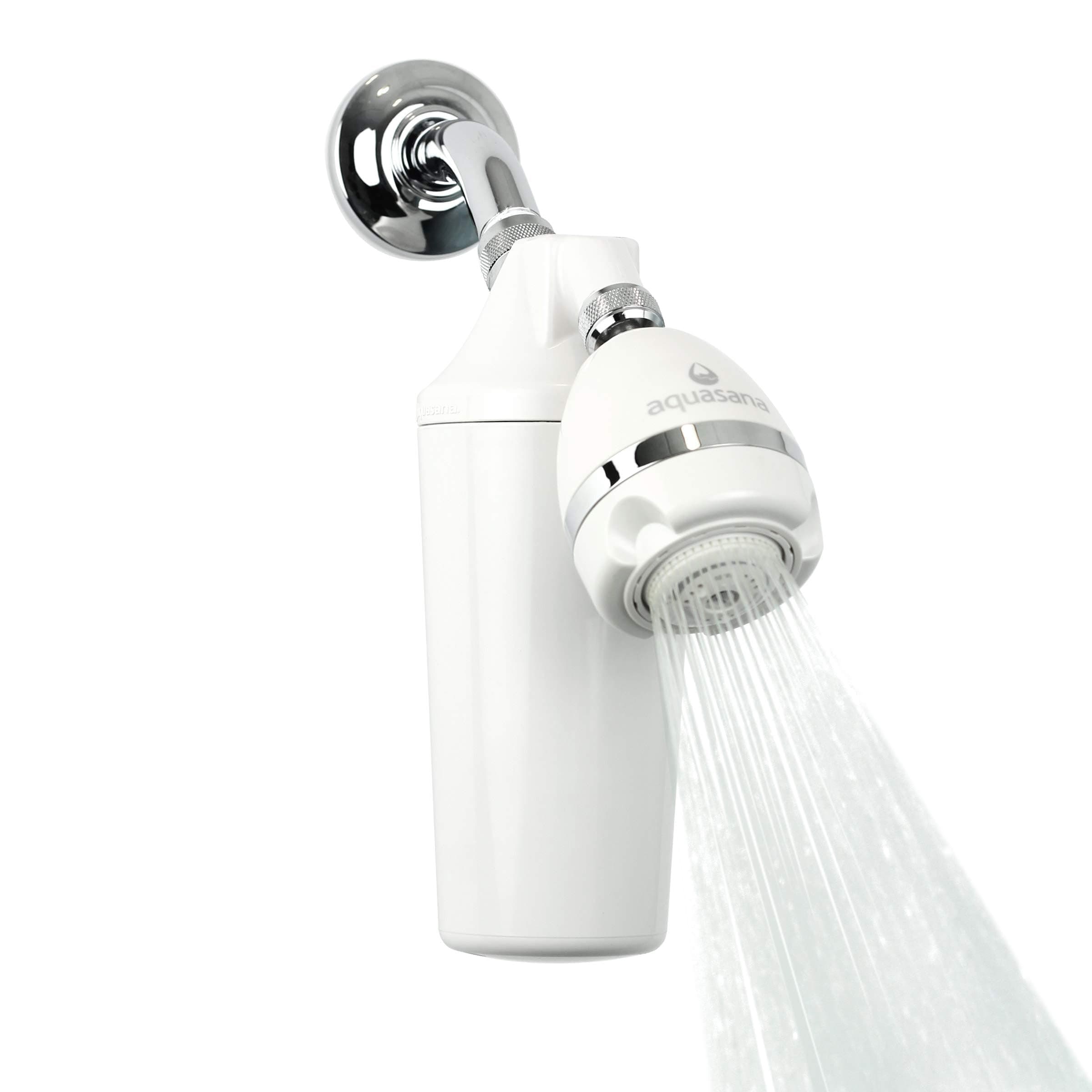 Aquasana Shower Filter | Dermatologist-recommended for softer, healthier skin & hair | Proven to reduce 90% of chlorine for 6 months | High pressure | Includes shower head | AQ-4100