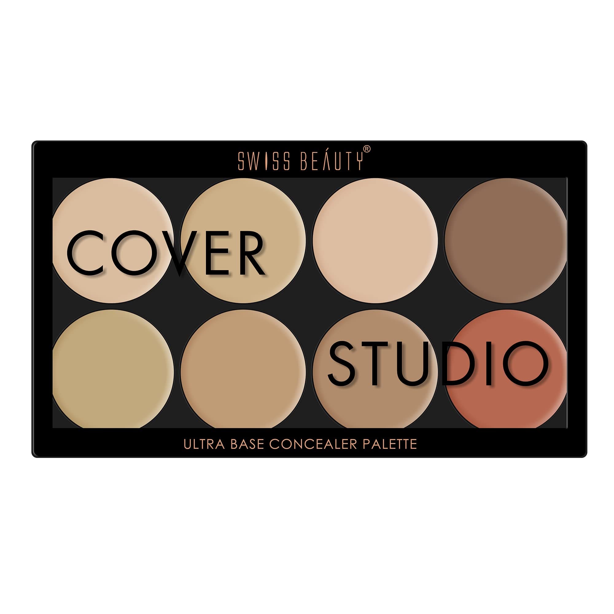 Ultra Base Concealer Radiant, Cream Palette | Light Weight Multi-Purpose Concealer Color Corrector Palette | Shade-01,19G
