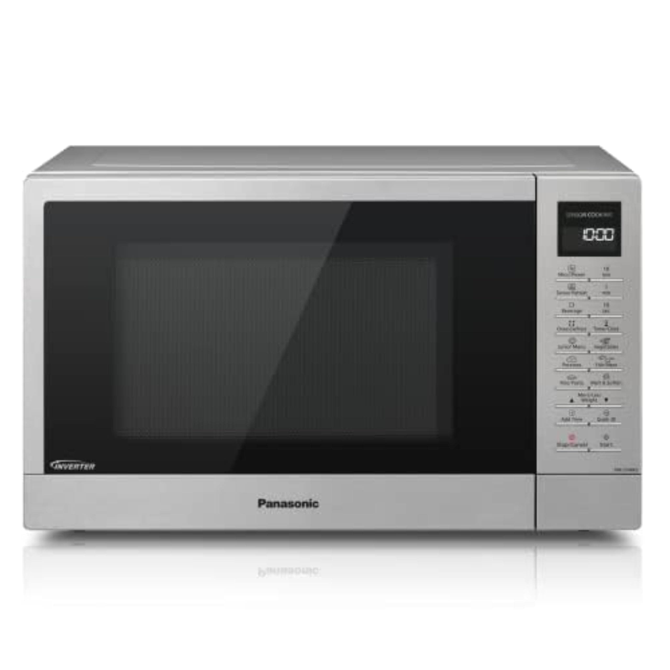 Panasonic NN-ST48KSBPQ Inverter Microwave Oven with Glass Turntable, 32L, 1000W, 25 Auto Programmes, Auto Defrost, 7 Power Levels, Timer, Digital LED Display, Stainless Steel Exterior