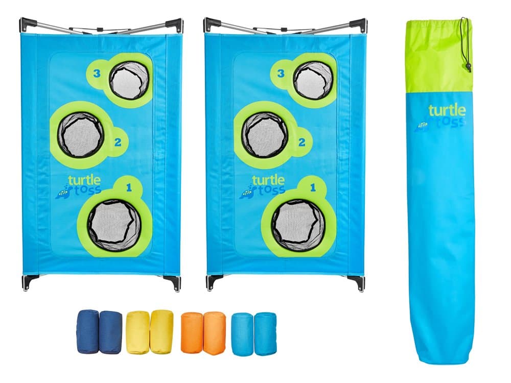 SeaTurtle Sports Turtle Toss Cornhole Bean Bag Toss Game - 2 Board Set
