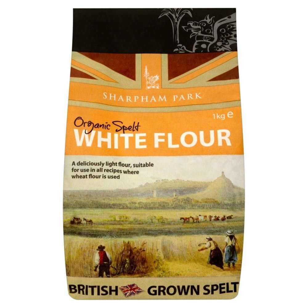 Sharpham Park Organic Spelt White Flour (1Kg) - Pack of 2