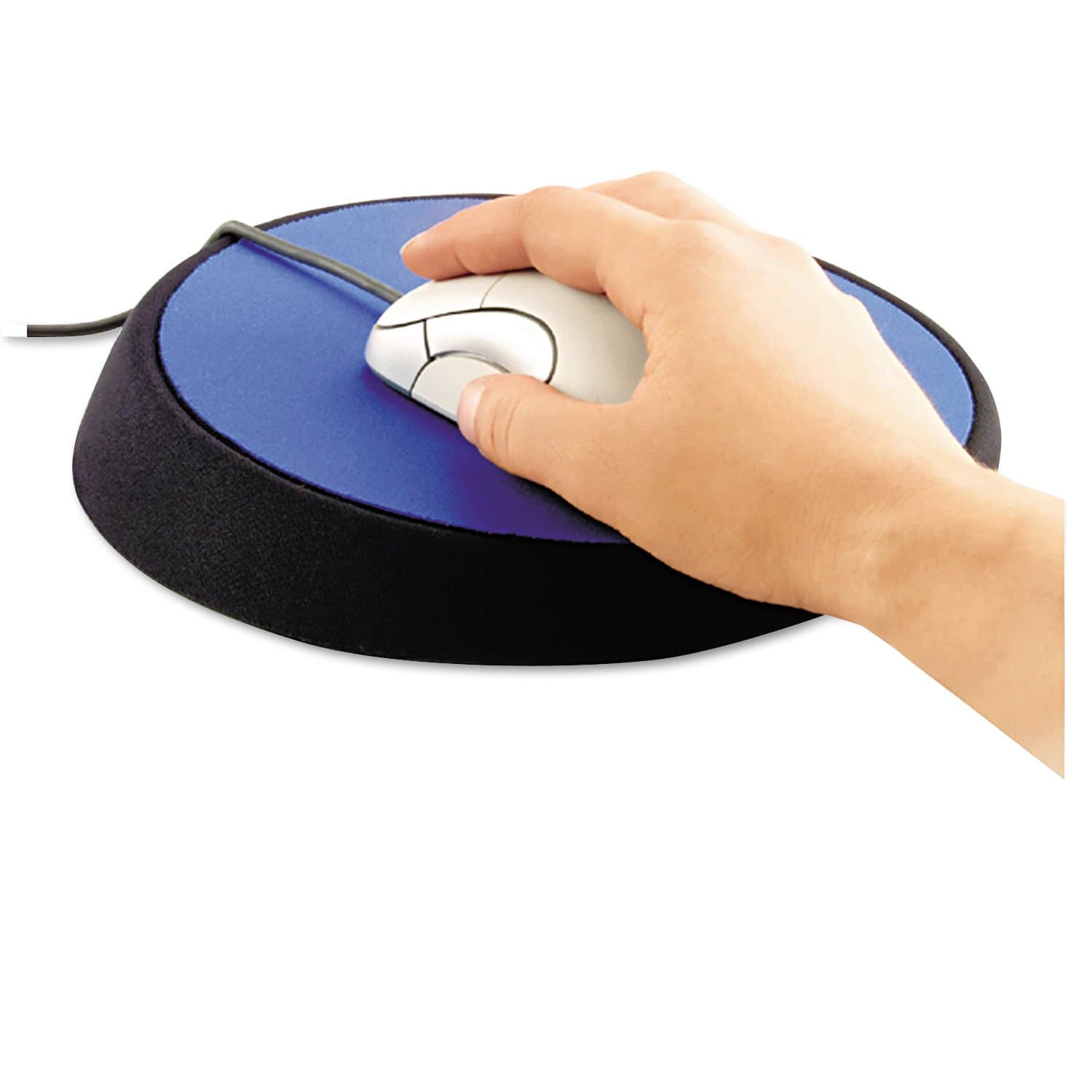 Allsop26226 Wrist Aid Ergonomic Circular Mouse Pad, 9-Inch Dia, Cobalt